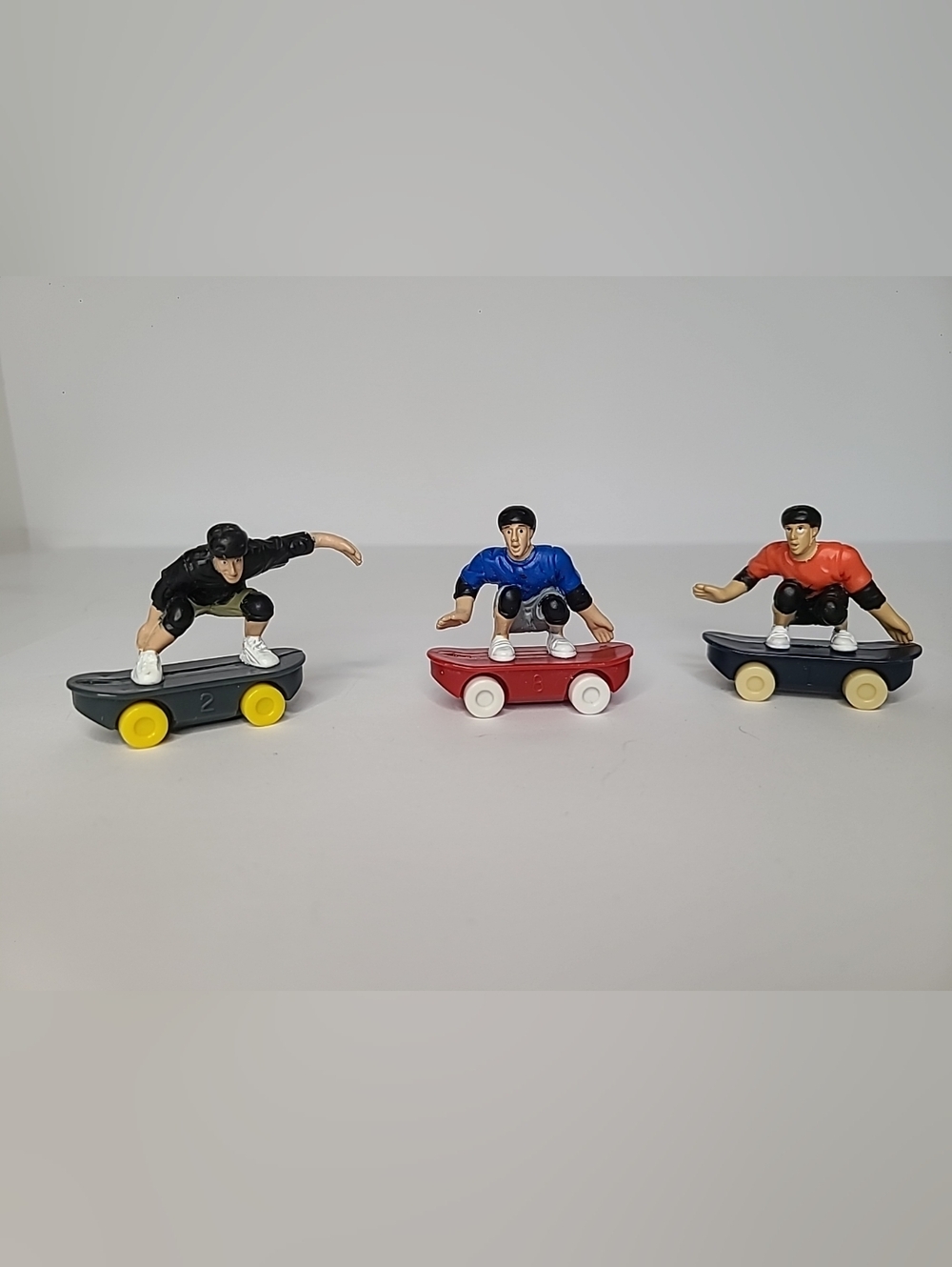 Tony Hawk McDonald's Toy BoomBoom Huckjam Skateboard Figures #1, 2 & 8